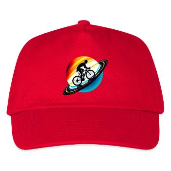 Cycliste sur Saturne - Casquette de baseball Enfant - rouge - Devant