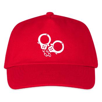 handschellen - Kinder Basecap - Rot - Vorne