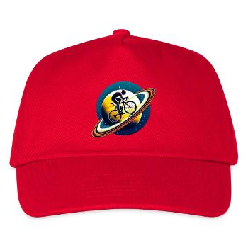 Cycliste sur Saturne - Casquette de baseball Enfant - rouge - Devant