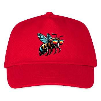Biene - Kinder Basecap - Rot - Vorne