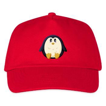 Chubby Penguin - Kids’ Baseball Cap - red - Front