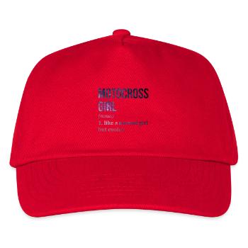 Motocross Motocross Motocross - Kinder Basecap - Rot - Vorne