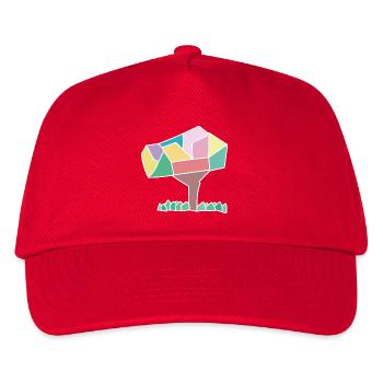 African Tree meet Soviet Mosaic - Kids’ Baseball Cap - red - Front
