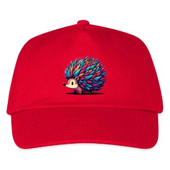 Igel - Kinder Basecap - Rot - Vorne