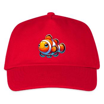 Clownfisch - Kinder Basecap - Rot - Vorne