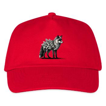 Waldfuchs – Mystical closeness to nature - Kids’ Baseball Cap - red - Front