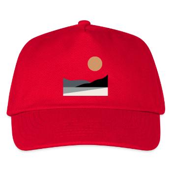 Paysage abstrait - Casquette de baseball Enfant - rouge - Devant