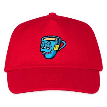 Hoher Tee - Kinder Basecap - Rot - Vorne