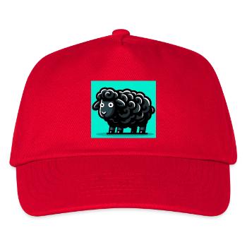 Schwarzes Schaf - Kinder Basecap - Rot - Vorne