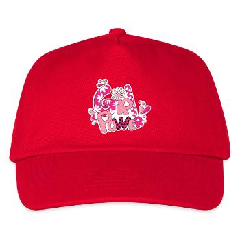 Girl Flower Power - Casquette de baseball Enfant - rouge - Devant