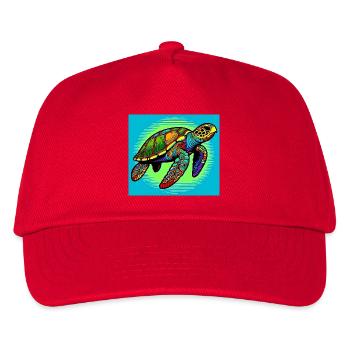 turtle - Kids’ Baseball Cap - red - Front
