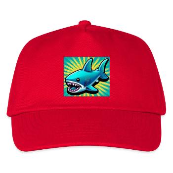 Shark - Kids’ Baseball Cap - red - Front