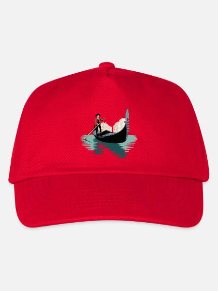 Venetian Gondola Adventure - Kids’ Baseball Cap - red