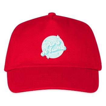 Paris I Love You Pastel Blue - Kids’ Baseball Cap - red - Front