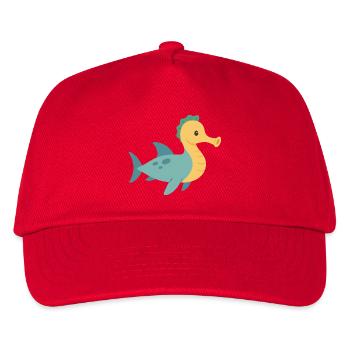 Seahorse Shark in the Sea - Kids’ Baseball Cap - red - Front