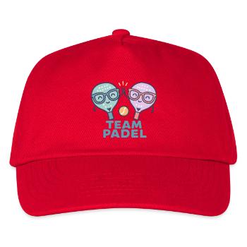 Duell Padel Freundliche Maskottchen Bunt - Kinder Basecap - Rot - Vorne
