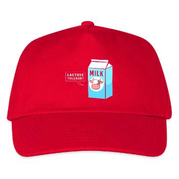 Milch Laktose Blähungen - Kinder Basecap - Rot - Vorne