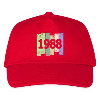 1988 - Kinder Basecap - Rot - Vorne