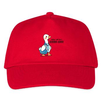 Today I Will be a Serious Goose - Kids’ Baseball Cap - red - Front