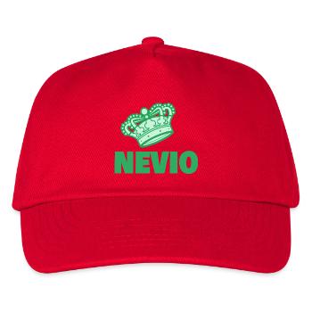 Nevio als Vorname - Kinder Basecap - Rot - Vorne