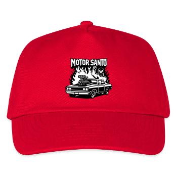 Motor Santo Feuerhotrod - Kinder Basecap - Rot - Vorne