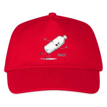 Waterfall – Falling Water Bottle Cartoon - Kids’ Baseball Cap - red - Front