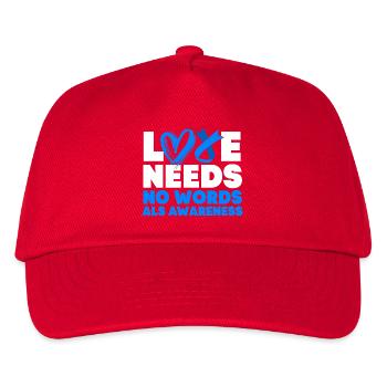 Maladie nerveuse SLA - Casquette de baseball Enfant - rouge - Devant
