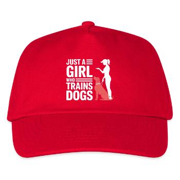 Just A Girl Who Trains Dogs Trainer Pride - Kids’ Baseball Cap - red - Front