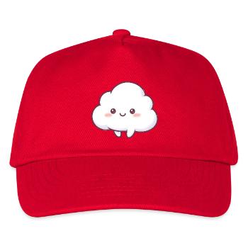 Cuddly Cloud Kawaii Cartoon - Kids’ Baseball Cap - red - Front