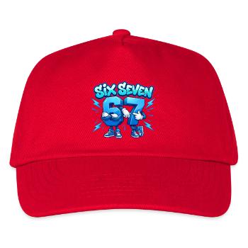 Six Seven Bros - Casquette de baseball Enfant - rouge - Devant