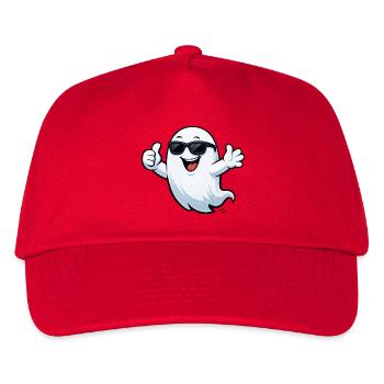 Sonnengeist mit Sonnenbrille - Kinder Basecap - Rot - Vorne