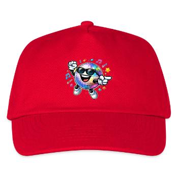 Rainbow Disco Ball Dance Party - Kids’ Baseball Cap - red - Front