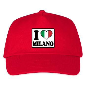 I love Milano, Milan - Kids’ Baseball Cap - red - Front