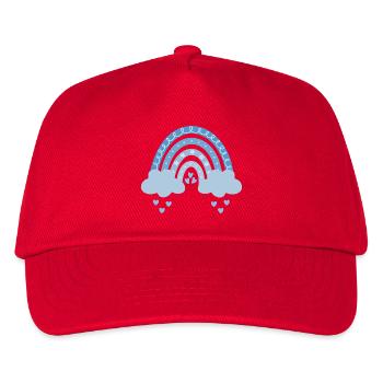 Rainbow Blue - Kids’ Baseball Cap - red - Front