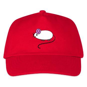 Maus Ratte Nagetier Kinder Baby - Kinder Basecap - Rot - Vorne