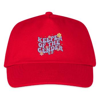 Gender Reveal Bewahrer der Gender Baby Shower - Kinder Basecap - Rot - Vorne