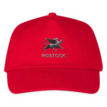 Rostock Flügeldrache Greif - Kinder Basecap - Rot - Vorne