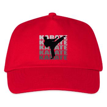 Karate - Kinder Basecap - Rot - Vorne
