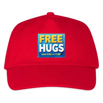 Free Cuddles Board 9:00-17:00 - Kids’ Baseball Cap - red - Front