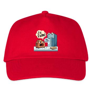 J'ai Faim Humour Grille-Pain Frigo - Casquette de baseball Enfant - rouge - Devant