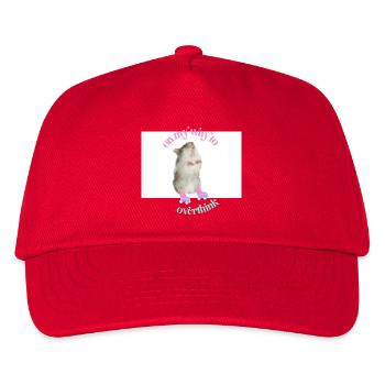overthinking - Kinder Basecap - Rot - Vorne