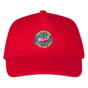 Vater Billy - Kinder Basecap - Rot - Vorne