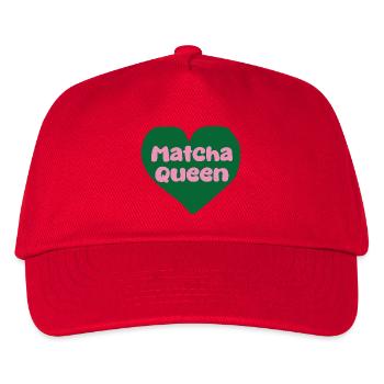 Matcha Queen Heart Design - Kids’ Baseball Cap - red - Front