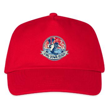 FINS DOWN READY - Kids’ Baseball Cap - red - Front