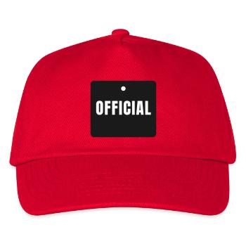 Official Badge - Official Original Gift - Kids’ Baseball Cap - red - Front