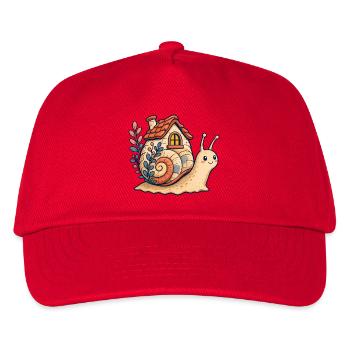 Snail shell illustration - Kids’ Baseball Cap - red - Front