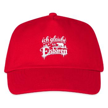 Ich glaube an Eisbären, späthi, Sarah - Kinder Basecap - Rot - Vorne