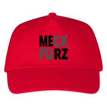 Meck Furz | Merz - nicht mein Kanzler - Kinder Basecap - Rot - Vorne