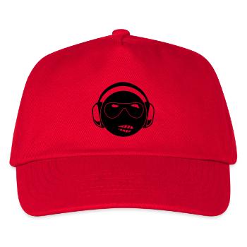 Dj - Kinder Basecap - Rot - Vorne