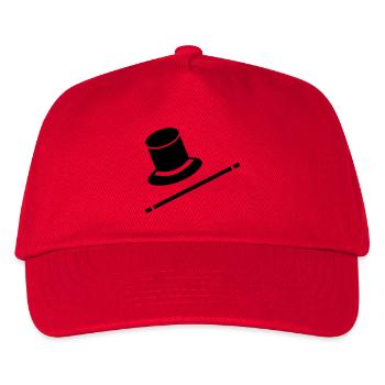 zauberer - Kinder Basecap - Rot - Vorne